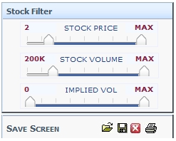 Volatility Screener